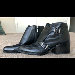 Sam Edelman Horse Hair Black Booties